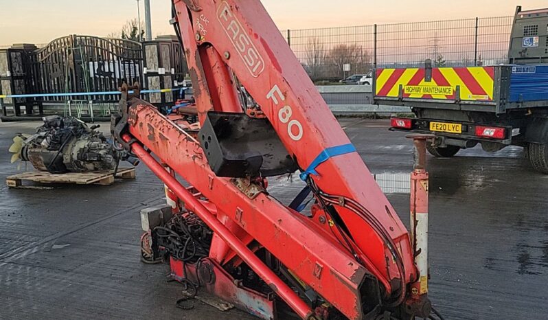 Fassi F80 Hydraulic Loading Cranes For Auction: Leeds – 22nd, 23rd, 24th & 25th January 25 @ 8:00am