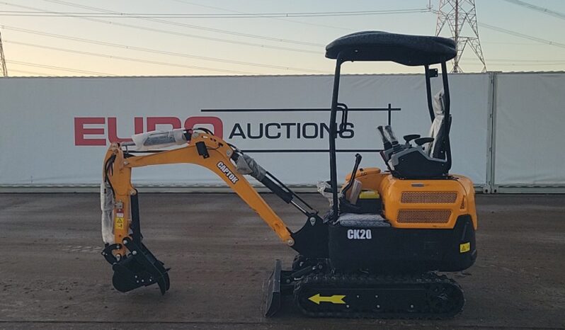 Unused 2024 Captok CK20 Micro Excavators For Auction: Leeds – 22nd, 23rd, 24th & 25th January 25 @ 8:00am full