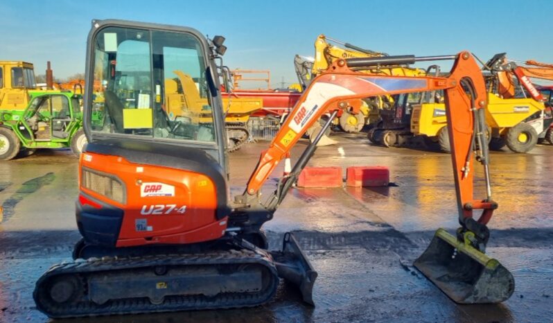 2017 Kubota U27-4 Mini Excavators For Auction: Leeds – 22nd, 23rd, 24th & 25th January 25 @ 8:00am full