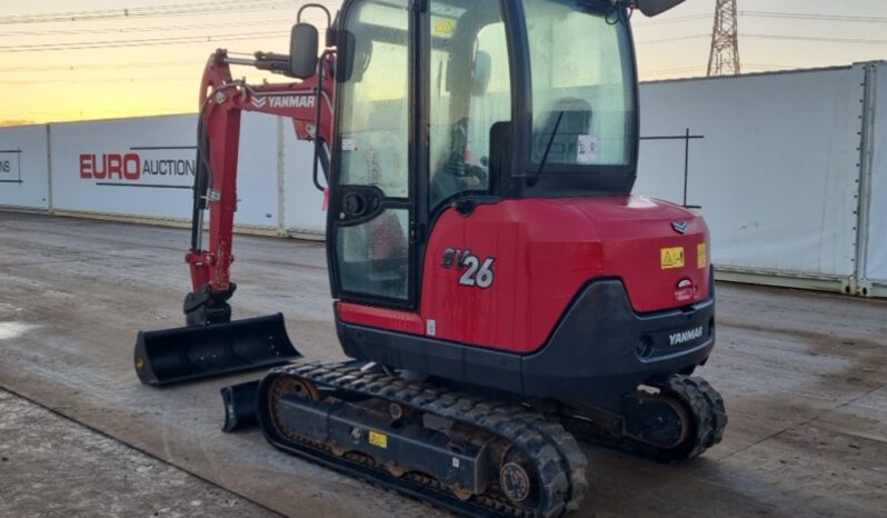 2023 Yanmar SV26 Mini Excavators For Auction: Leeds – 22nd, 23rd, 24th & 25th January 25 @ 8:00am full