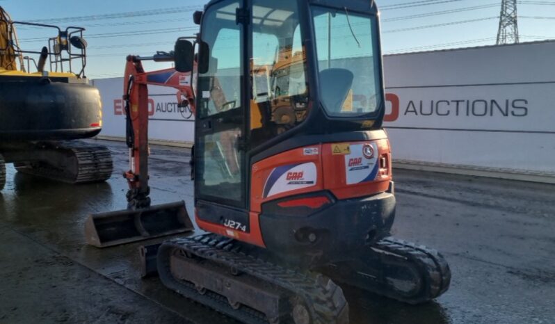 2017 Kubota U27-4 Mini Excavators For Auction: Leeds – 22nd, 23rd, 24th & 25th January 25 @ 8:00am full