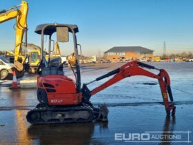 2016 Kubota U17-3A Mini Excavators For Auction: Leeds – 22nd, 23rd, 24th & 25th January 25 @ 8:00am full