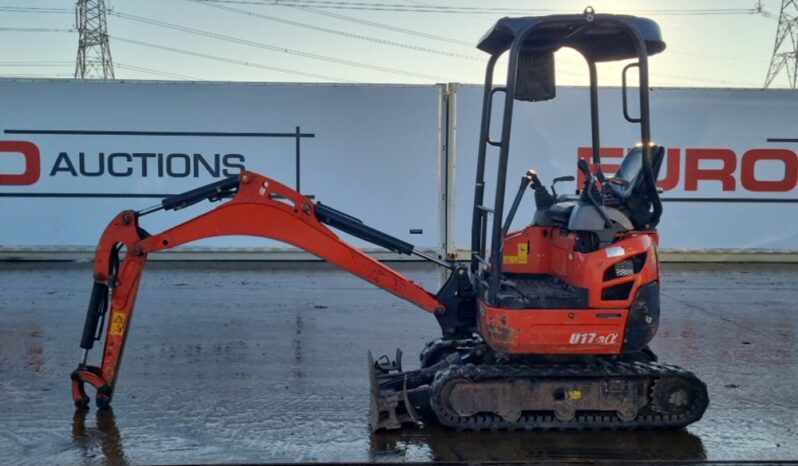 2016 Kubota U17-3A Mini Excavators For Auction: Leeds – 22nd, 23rd, 24th & 25th January 25 @ 8:00am full