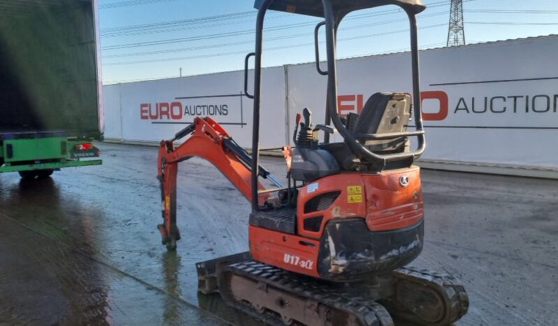 2016 Kubota U17-3A Mini Excavators For Auction: Leeds – 22nd, 23rd, 24th & 25th January 25 @ 8:00am full