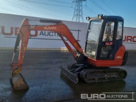 2016 Kubota KX61-3 Mini Excavators For Auction: Leeds – 22nd, 23rd, 24th & 25th January 25 @ 8:00am