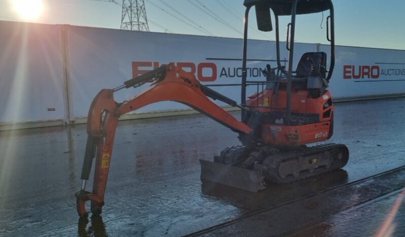 2016 Kubota U17-3A Mini Excavators For Auction: Leeds – 22nd, 23rd, 24th & 25th January 25 @ 8:00am