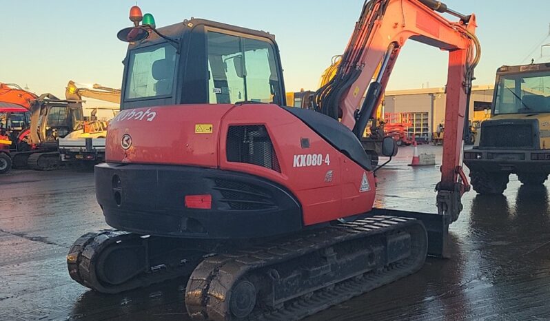 2016 Kubota KX080-4 6 Ton+ Excavators For Auction: Leeds – 22nd, 23rd, 24th & 25th January 25 @ 8:00am full