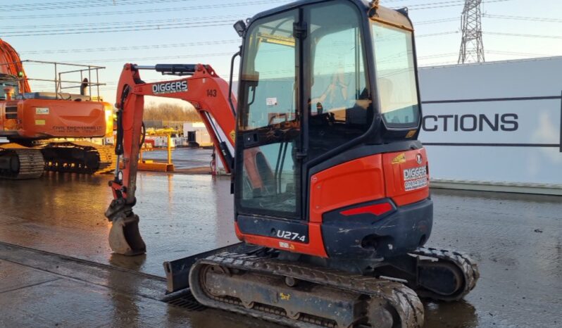 2018 Kubota U27-4 Mini Excavators For Auction: Leeds – 22nd, 23rd, 24th & 25th January 25 @ 8:00am full