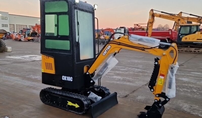 Unused 2024 Captok CK10C Micro Excavators For Auction: Leeds – 22nd, 23rd, 24th & 25th January 25 @ 8:00am full