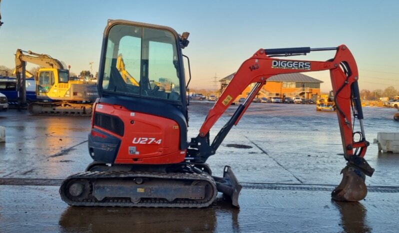 2018 Kubota U27-4 Mini Excavators For Auction: Leeds – 22nd, 23rd, 24th & 25th January 25 @ 8:00am full