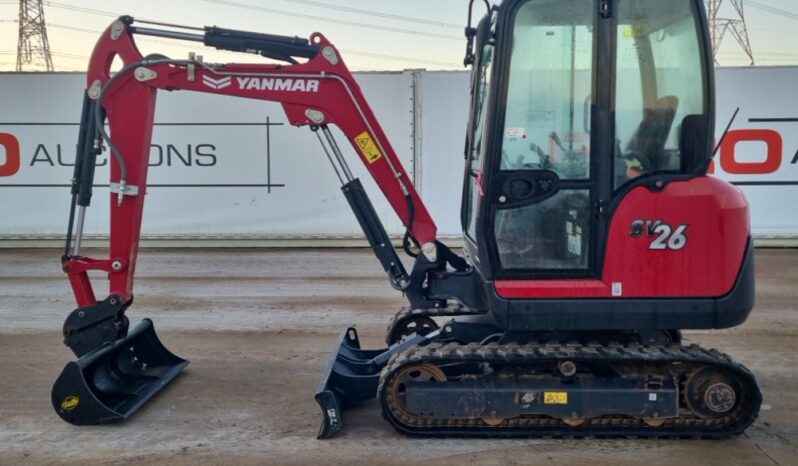 2023 Yanmar SV26 Mini Excavators For Auction: Leeds – 22nd, 23rd, 24th & 25th January 25 @ 8:00am full