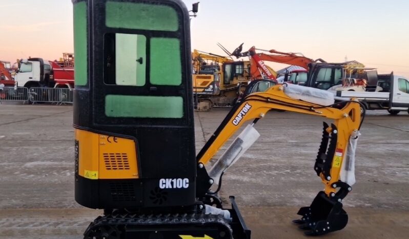 Unused 2024 Captok CK10C Micro Excavators For Auction: Leeds – 22nd, 23rd, 24th & 25th January 25 @ 8:00am full