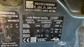 2020 LINDE E20PL-02  For Auction on 2025-01-28 at 09:30 full