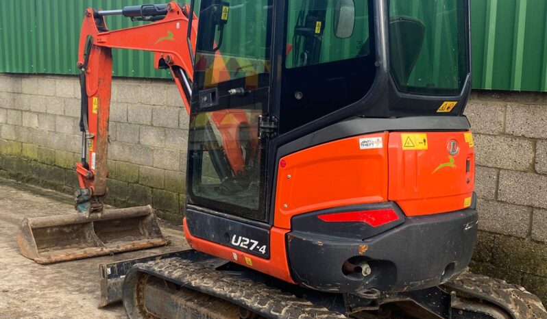 2.7T Excavator Kubota U27-4 2020 full