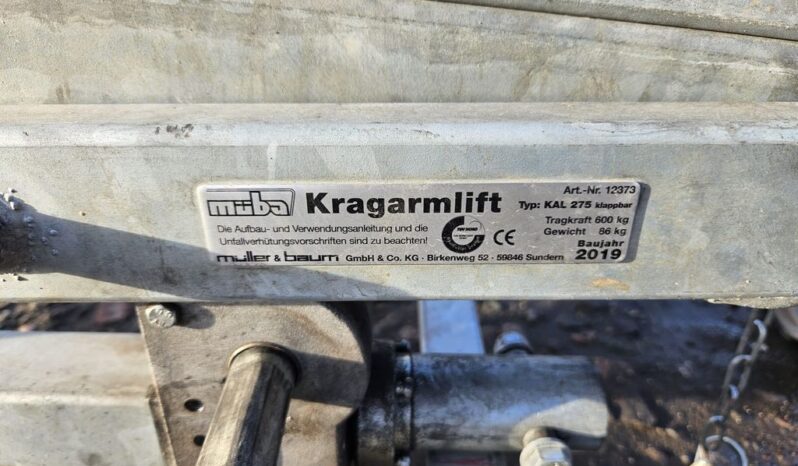 1 KRAGARMLIFT KAL275 MATERIAL LIFT For Auction on 2025-02-04 For Auction on 2025-02-04 full