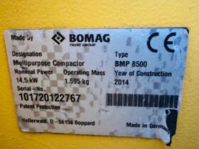 2014 Bomag BMP 8500 Roller full