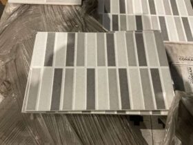 X430 Ceramic Mosaic Tile 248 x 398mm Mixed Grey For Auction on 2025-01-31 For Auction on 2025-01-31 full