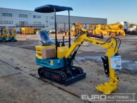 Unused 2024 DigMaster DM100 Micro Excavators For Auction: Leeds – 5th, 6th, 7th & 8th March 2025 @ 8:00am full