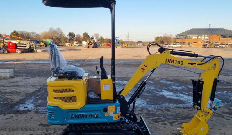 Unused 2024 DigMaster DM100 Micro Excavators For Auction: Leeds – 5th, 6th, 7th & 8th March 2025 @ 8:00am full