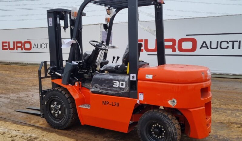 Unused 2024 Machpro MP-L30 Forklifts For Auction: Leeds – 5th, 6th, 7th & 8th March 2025 @ 8:00am full