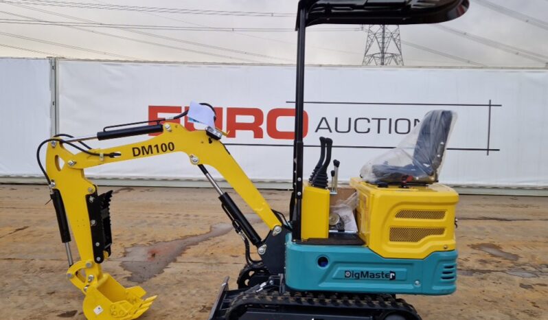 Unused 2024 DigMaster DM100 Micro Excavators For Auction: Leeds – 5th, 6th, 7th & 8th March 2025 @ 8:00am full