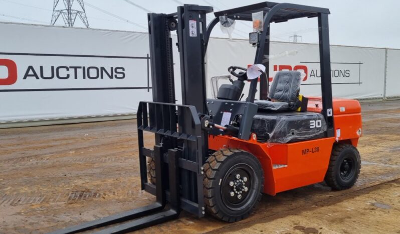 Unused 2024 Machpro MP-L30 Forklifts For Auction: Leeds – 5th, 6th, 7th & 8th March 2025 @ 8:00am