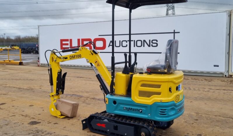 Unused 2024 DigMaster DM100 Micro Excavators For Auction: Leeds – 5th, 6th, 7th & 8th March 2025 @ 8:00am full