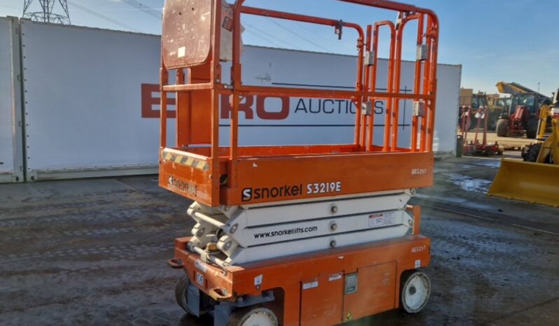 2019 Snorkel S3219E Manlifts For Auction: Leeds – 5th, 6th, 7th & 8th March 2025 @ 8:00am