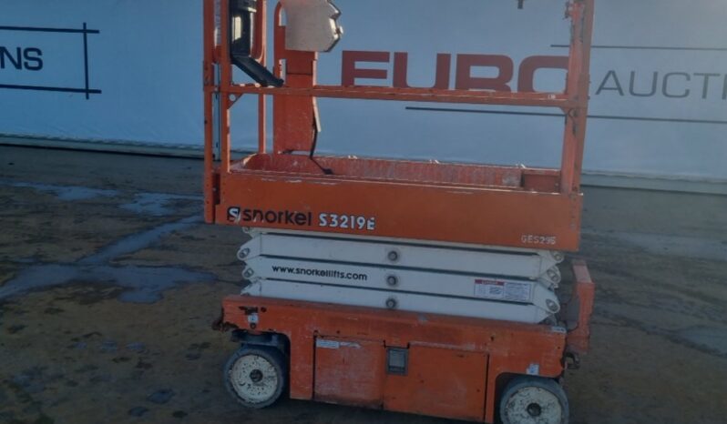 2019 Snorkel S3219E Manlifts For Auction: Leeds – 5th, 6th, 7th & 8th March 2025 @ 8:00am full