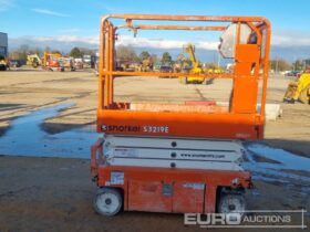 2019 Snorkel S3219E Manlifts For Auction: Leeds – 5th, 6th, 7th & 8th March 2025 @ 8:00am full