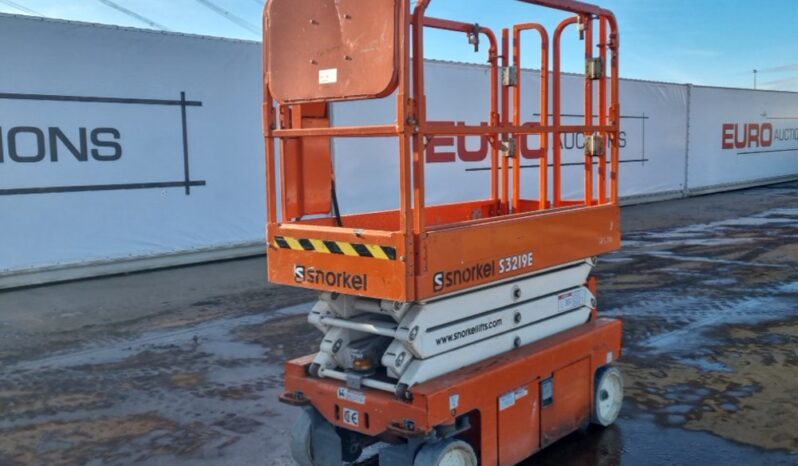 2019 Snorkel S3219E Manlifts For Auction: Leeds – 5th, 6th, 7th & 8th March 2025 @ 8:00am