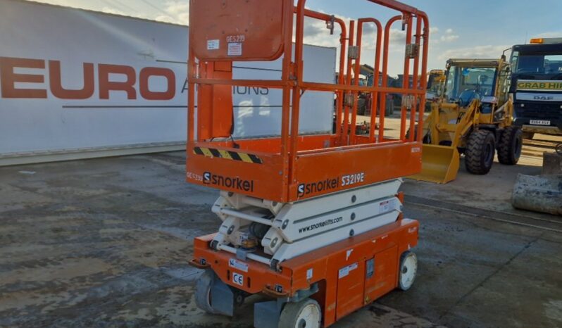 2018 Snorkel S3219E Manlifts For Auction: Leeds – 5th, 6th, 7th & 8th March 2025 @ 8:00am