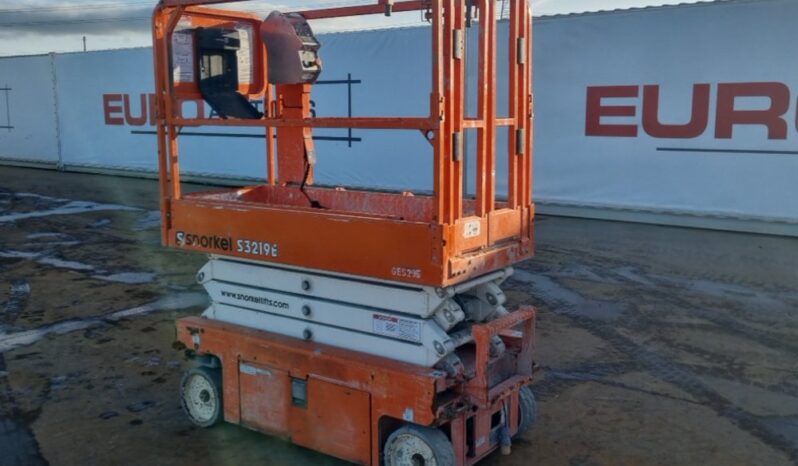 2019 Snorkel S3219E Manlifts For Auction: Leeds – 5th, 6th, 7th & 8th March 2025 @ 8:00am full