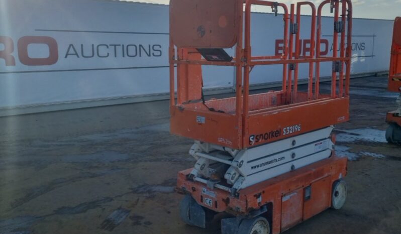 2019 Snorkel S3219E Manlifts For Auction: Leeds – 5th, 6th, 7th & 8th March 2025 @ 8:00am