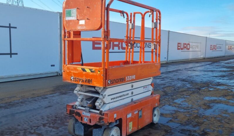 2018 Snorkel S3219E Manlifts For Auction: Leeds – 5th, 6th, 7th & 8th March 2025 @ 8:00am