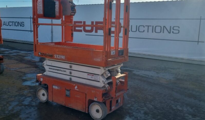 2019 Snorkel S3219E Manlifts For Auction: Leeds – 5th, 6th, 7th & 8th March 2025 @ 8:00am full