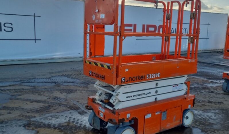 2018 Snorkel S3219E Manlifts For Auction: Leeds – 5th, 6th, 7th & 8th March 2025 @ 8:00am