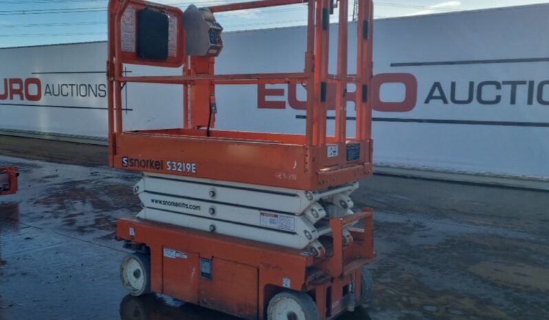 2019 Snorkel S3219E Manlifts For Auction: Leeds – 5th, 6th, 7th & 8th March 2025 @ 8:00am full