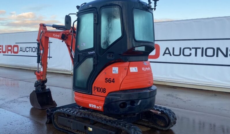 2016 Kubota U20-3EU Mini Excavators For Auction: Dromore – 21st & 22nd February 2025 @ 9:00am For Auction on 2025-02-22 full