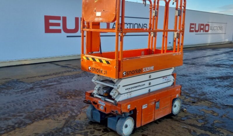 2018 Snorkel S3219E Manlifts For Auction: Leeds – 5th, 6th, 7th & 8th March 2025 @ 8:00am