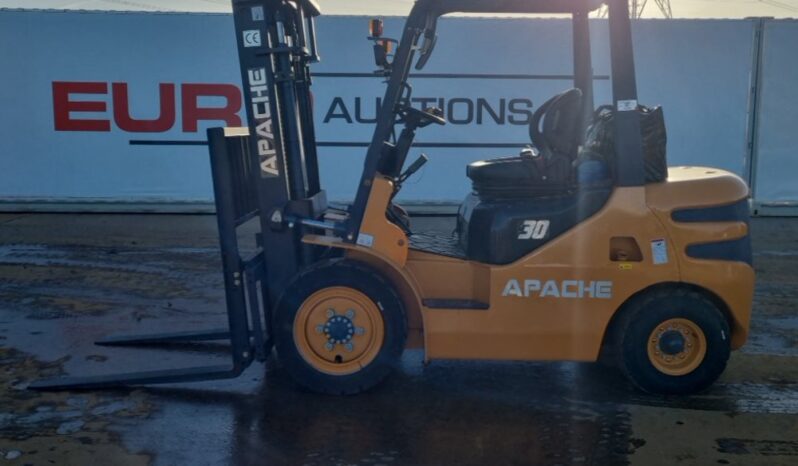 Unused 2024 Apache HH30Z Forklifts For Auction: Leeds – 5th, 6th, 7th & 8th March 2025 @ 8:00am full