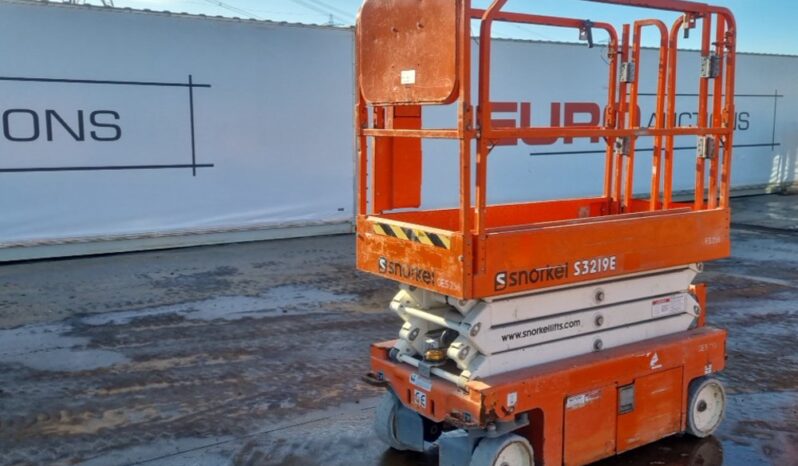 2019 Snorkel S3219E Manlifts For Auction: Leeds – 5th, 6th, 7th & 8th March 2025 @ 8:00am