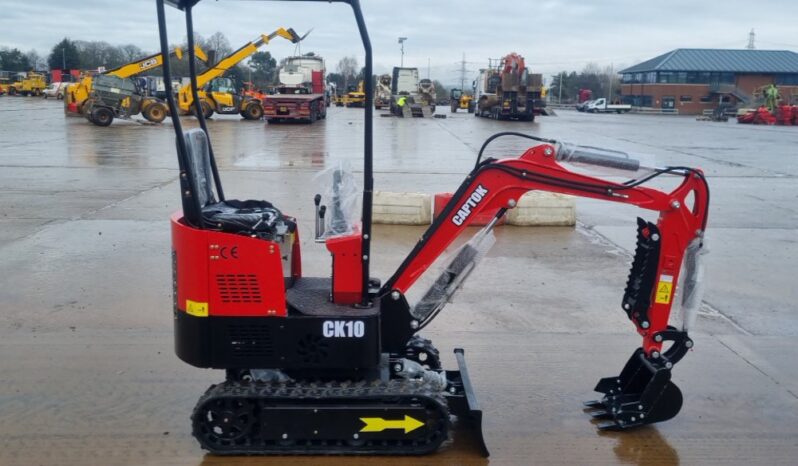 Unused 2024 Captok CK10 Micro Excavators For Auction: Leeds – 5th, 6th, 7th & 8th March 2025 @ 8:00am full