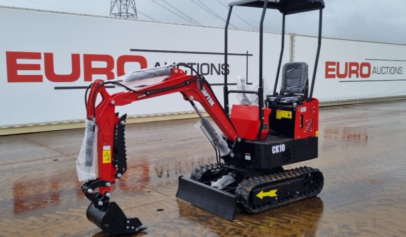 Unused 2024 Captok CK10 Micro Excavators For Auction: Leeds – 5th, 6th, 7th & 8th March 2025 @ 8:00am