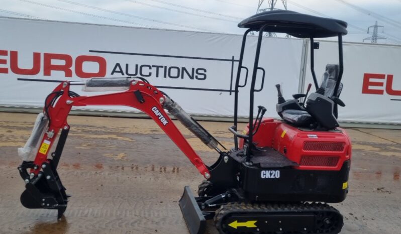 Unused 2024 Captok CK20 Micro Excavators For Auction: Leeds – 5th, 6th, 7th & 8th March 2025 @ 8:00am full