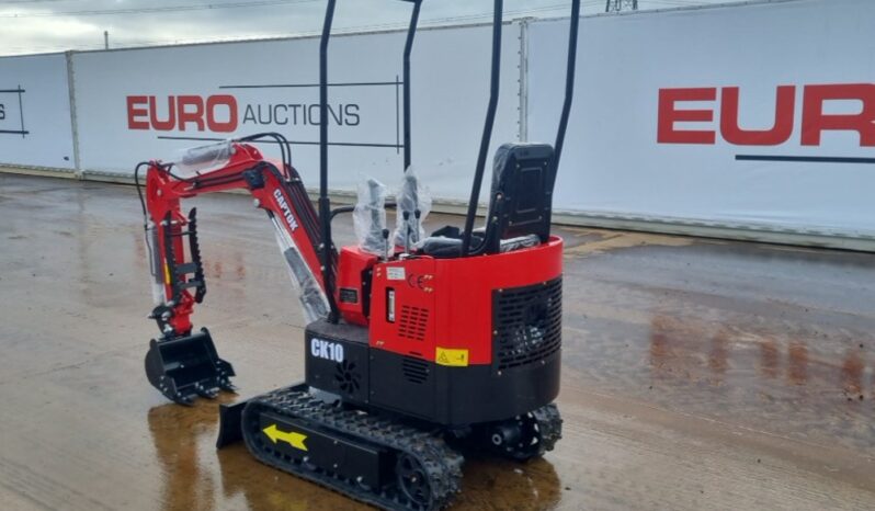 Unused 2024 Captok CK10 Micro Excavators For Auction: Leeds – 5th, 6th, 7th & 8th March 2025 @ 8:00am full