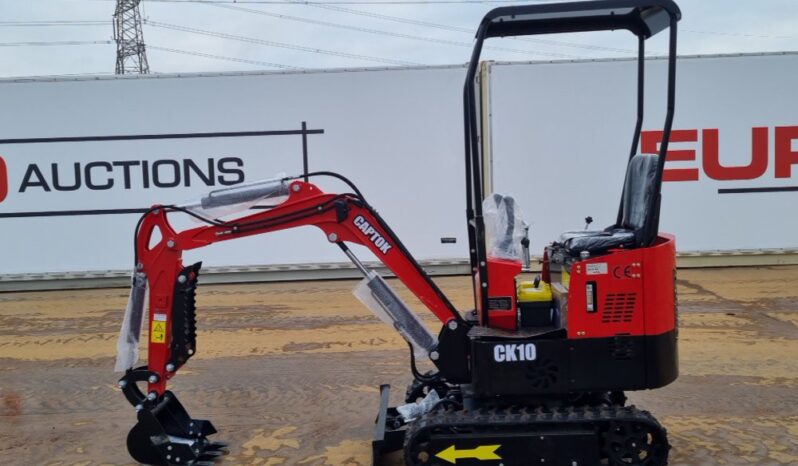 Unused 2024 Captok CK10 Micro Excavators For Auction: Leeds – 5th, 6th, 7th & 8th March 2025 @ 8:00am full