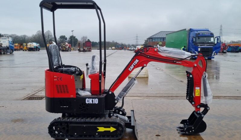 Unused 2024 Captok CK10 Micro Excavators For Auction: Leeds – 5th, 6th, 7th & 8th March 2025 @ 8:00am full