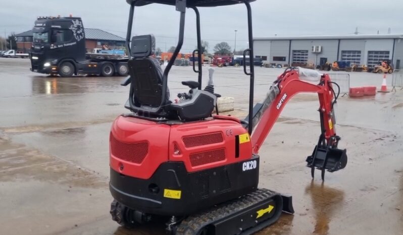 Unused 2024 Captok CK20 Micro Excavators For Auction: Leeds – 5th, 6th, 7th & 8th March 2025 @ 8:00am full