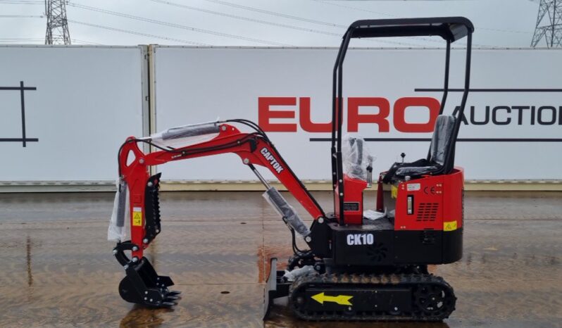 Unused 2024 Captok CK10 Micro Excavators For Auction: Leeds – 5th, 6th, 7th & 8th March 2025 @ 8:00am full